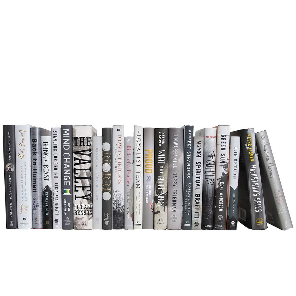 Books Grey Decorative Accessories: Stone Dust Jacket Color By The Foot