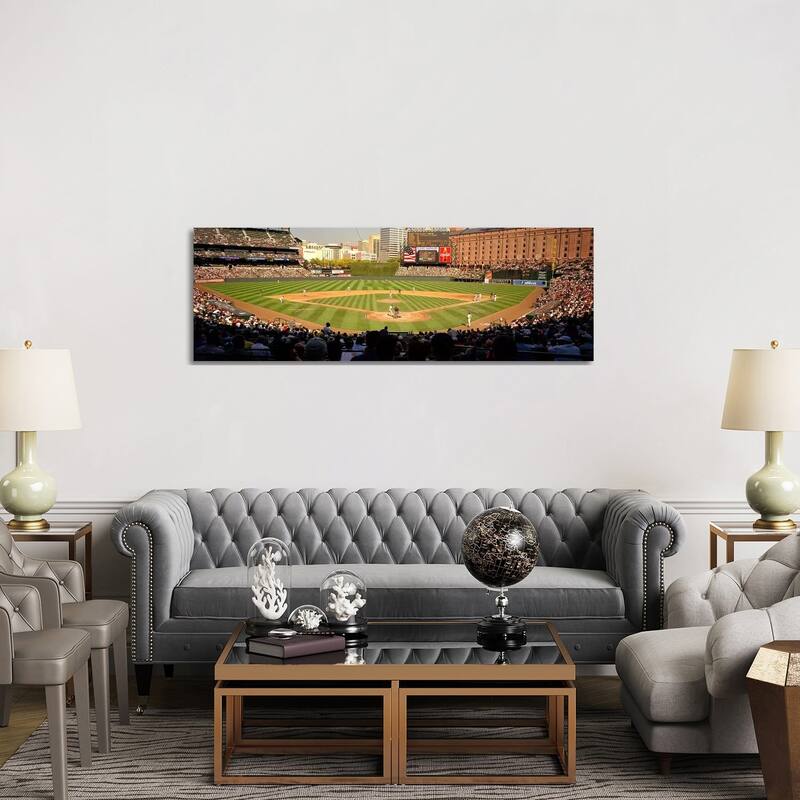iCanvas "Camden Yards Baseball Game Baltimore Maryland USA No. 2" by Panoramic Images Canvas Print - 20x60x1.5