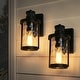 preview thumbnail 13 of 11, Motion Sensor Outdoor Wall Lights 2 Pack Wall Sconce Dusk to Dawn Lights Black Exterior Lighting - D4" X H 10.5"