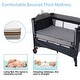 preview thumbnail 7 of 10, 3 in 1 Pack and Play with Mattress Storage Basket, Travel Portable