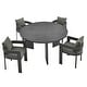 preview thumbnail 16 of 14, Tahoe 5-Piece Outdoor Patio Aluminum Dining Set i