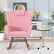 preview thumbnail 20 of 24, VECELO Rocking Chair, Modern Upholstered Teddy Fabric Nursery Glider with Padded Seat, High Backrest, Armchair and Pocket