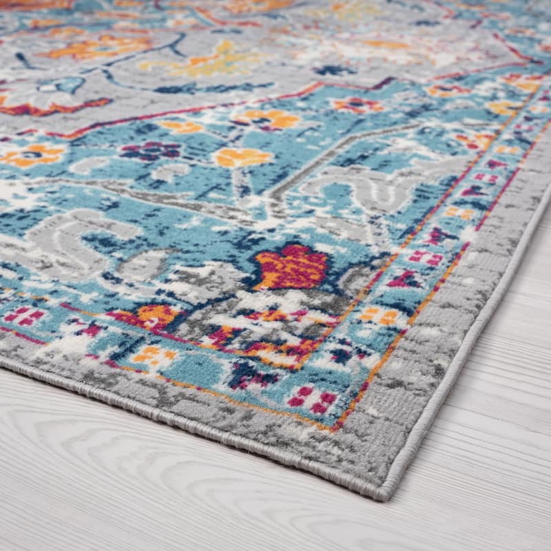 Dynah Bohemian & Eclectic Medallion Indoor Area Rug