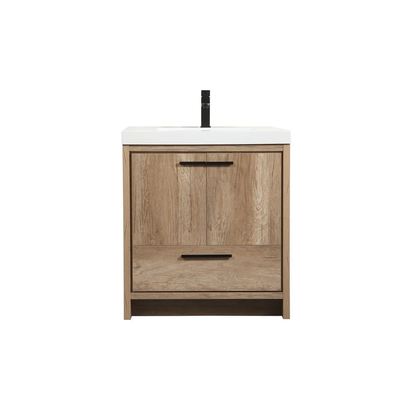 Elegant Lighting VF46030 Wyatt 30" Free Standing Single Basin Vanity