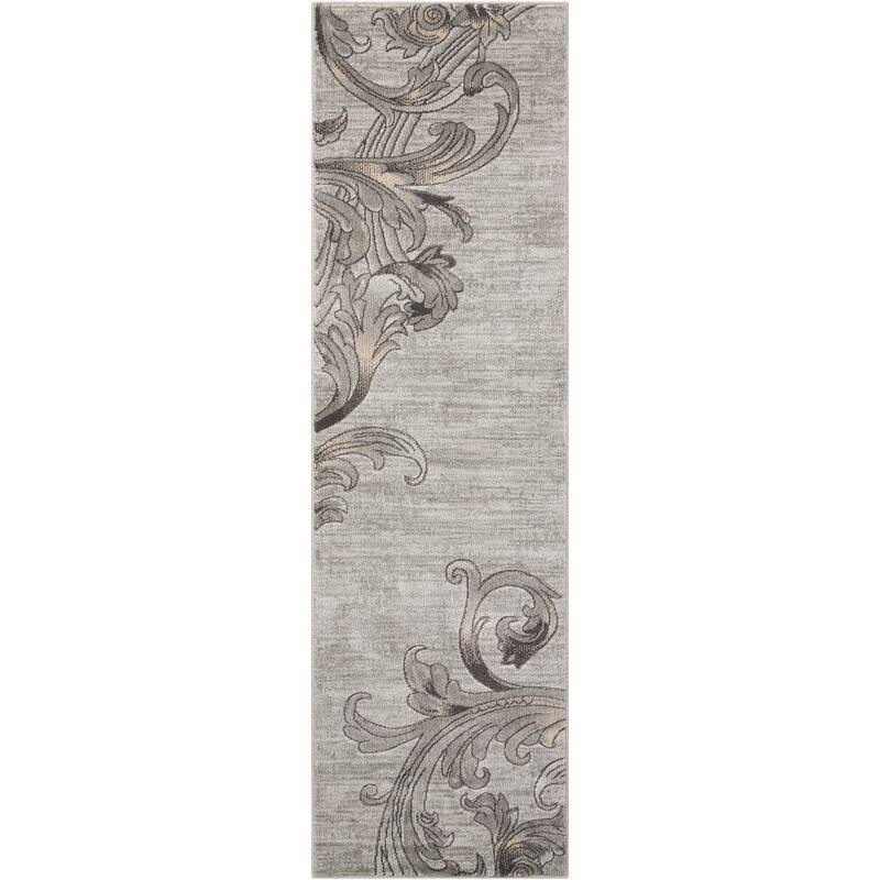 Nourison Maxell Abstract Ombre Damask Floral Botanical Area Rug