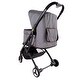 preview thumbnail 4 of 6, ibiyaya Speedy Fold Buggy Carrier Stroller for Small & Medium Pets, Grey Denim - 13.20