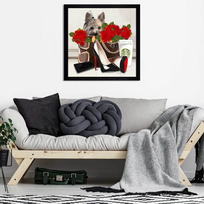 "Fashion Yorkie 2" by Jodi Print on Acrylic