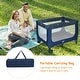 preview thumbnail 6 of 8, Gymax Portable Baby Playard Playpen Nursery Center w/ Mattress - See Details