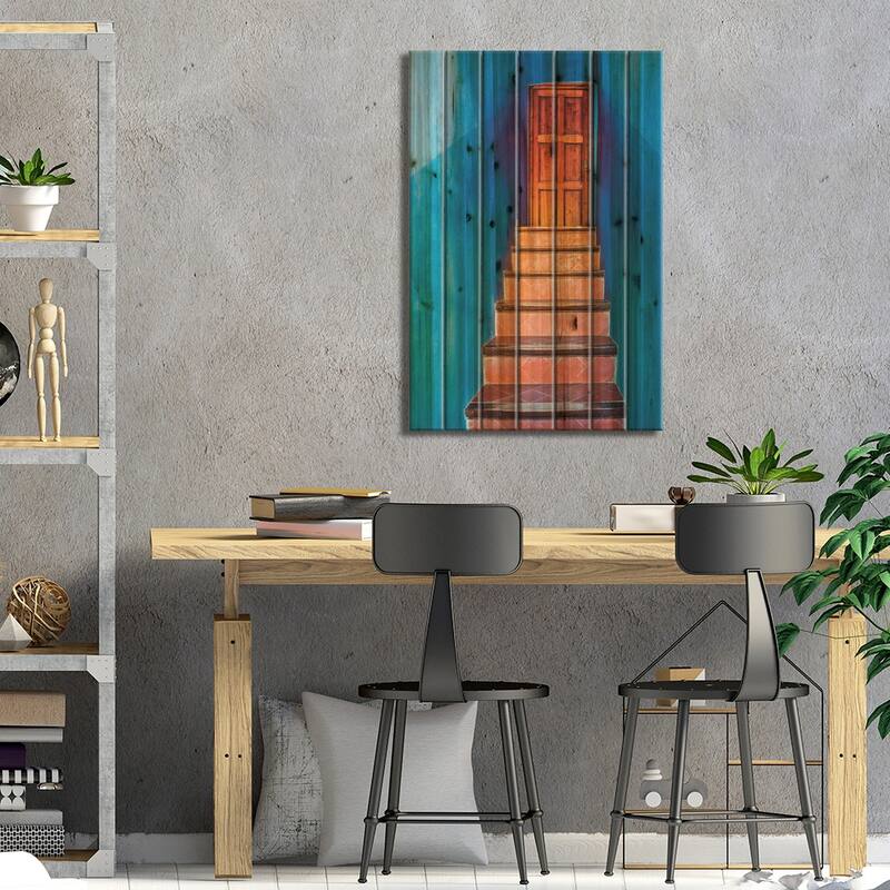 Parc Guell, Barcelona, Spain Print On Wood by Hollice Looney - Multi-Color