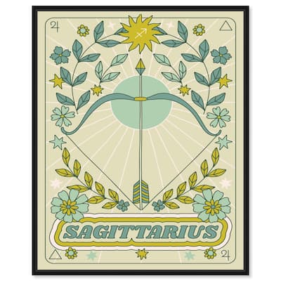 Sagittarius Stars Card Canvas by Art Remedy