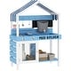 preview thumbnail 1 of 7, Qaba Mud Kitchen for Kids, Outdoor Play Kitchen with Sink, Faucet, Water Tank, Storage Shelves, Accessories, Blue 5-7 Years