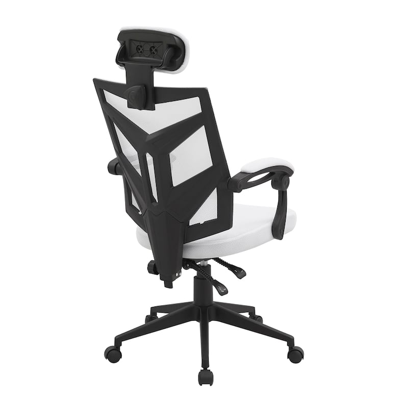 Adjustable Ergonomic Office Chair with Headrest Ergonomic Desk Chair High Back Mesh Office Chairs with Lumbar Support and Wheels