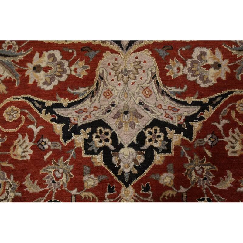 Wool/ Silk Vegetable Dye Tabriz Haj Jalili Large Area Rug Hand-knotted - 12'2" x 18'3"