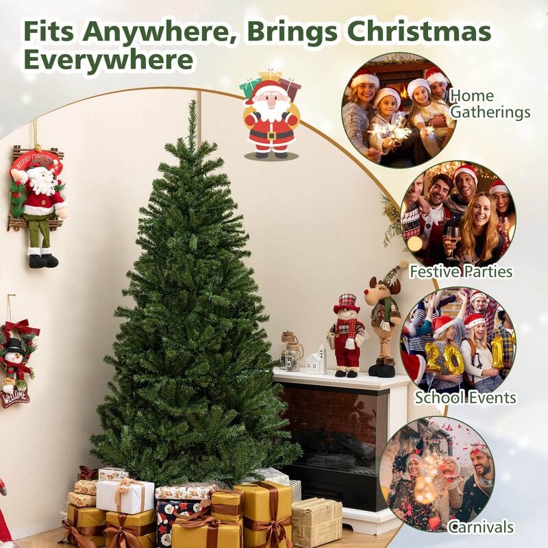 Costway 6/7/8 FT Artificial Christmas Tree with 1528/1098/680 Branch - See Details