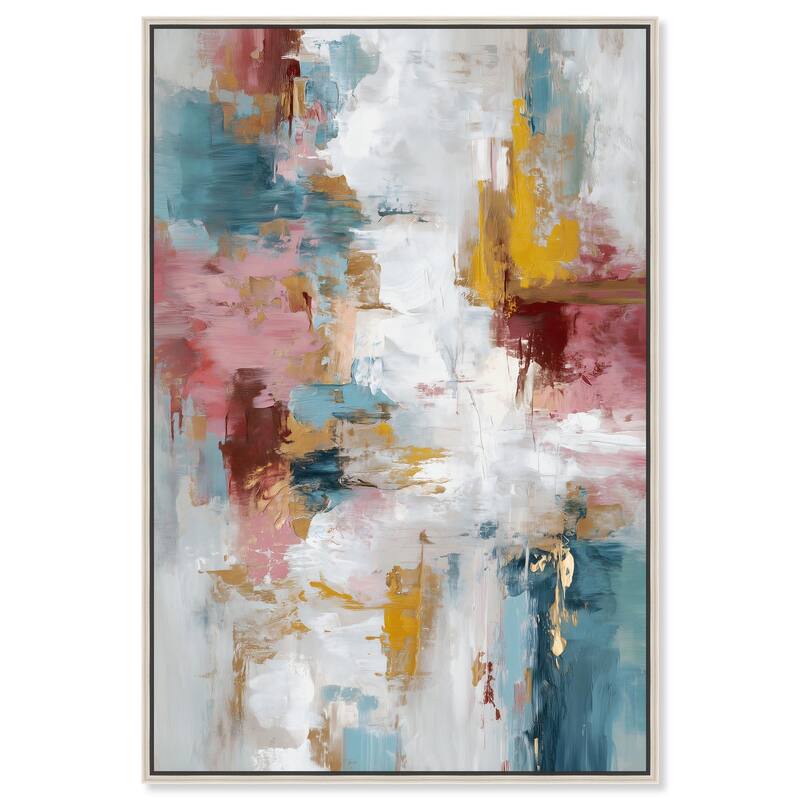 Warmth and cool II Canvas by Art Remedy - Silver - 36" x 54"