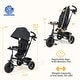 preview thumbnail 14 of 26, Gymax 4-in-1 Baby Tricycle Toddler Trike w/ Reversible Seat Canopy &