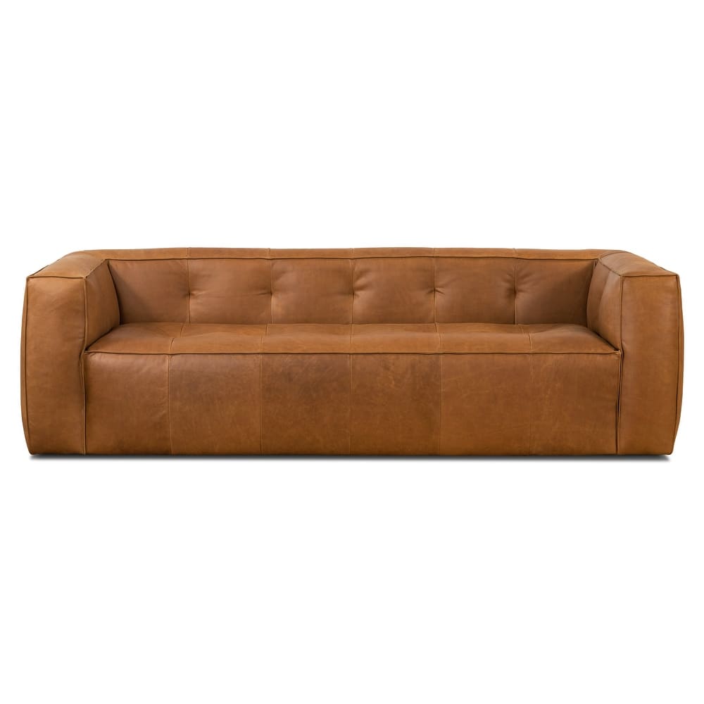 Poly & Bark Capa 92" Sofa - Full Grain Genuine Italian Leather
