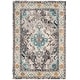preview thumbnail 130 of 164, SAFAVIEH Monaco Lillie Boho Medallion Distressed Area Rug 4' x 5'7" - Grey/Light Blue