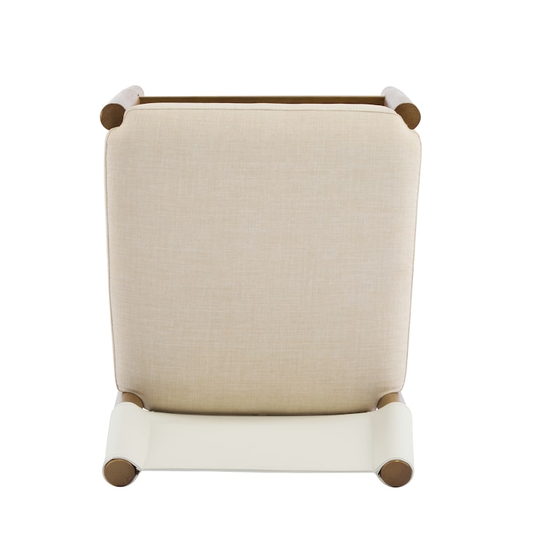 28.5" Modern Solid Wood Bar Stool with Polyester Cushion - Minimalist Kitchen Island Stool for Breakfast Nook, Set of 2