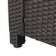 preview thumbnail 45 of 57, Puerta Outdoor 4-piece Wicker Chair Set with Square Firepit by Christopher Knight Home