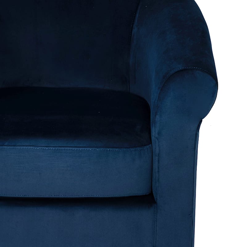 Moriarty Velvet Swivel Chair
