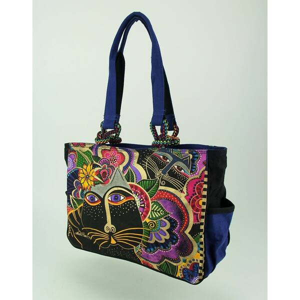Shop Laurel Burch Colorful Carlotta S Cats Medium Tote Bag