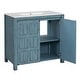 preview thumbnail 71 of 161, GDFStudio - Elysia Wood Bathroom Vanity with Ceramic Sink & Storage Cabinet Organizer