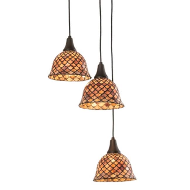 Meyda Tiffany 219953 3 Light 18" Wide Multi Light Pendant