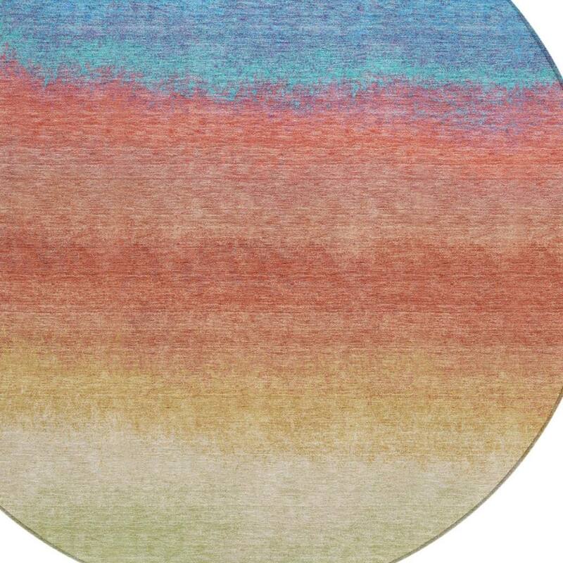 HomeRoots Ombre Transitional Rectangle Outdoor Rug