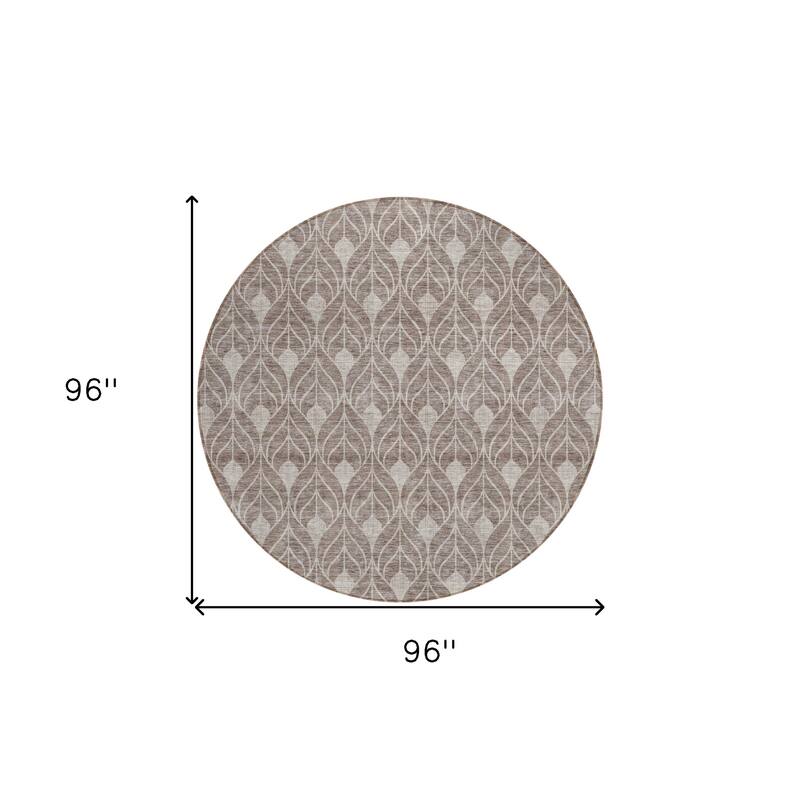 HomeRoots Geometric Transitional Rectangle Outdoor Rug