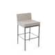 Option Cream Faux Leather / Glossy Grey Metal