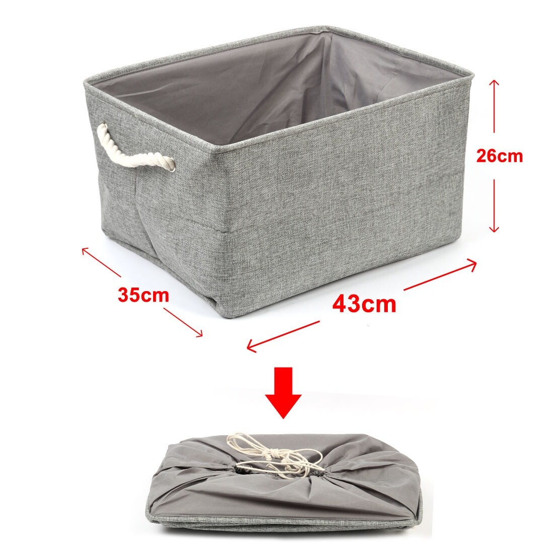 Shop Canvas Toy Bins For Laundry Clothes Storage Home Organizer