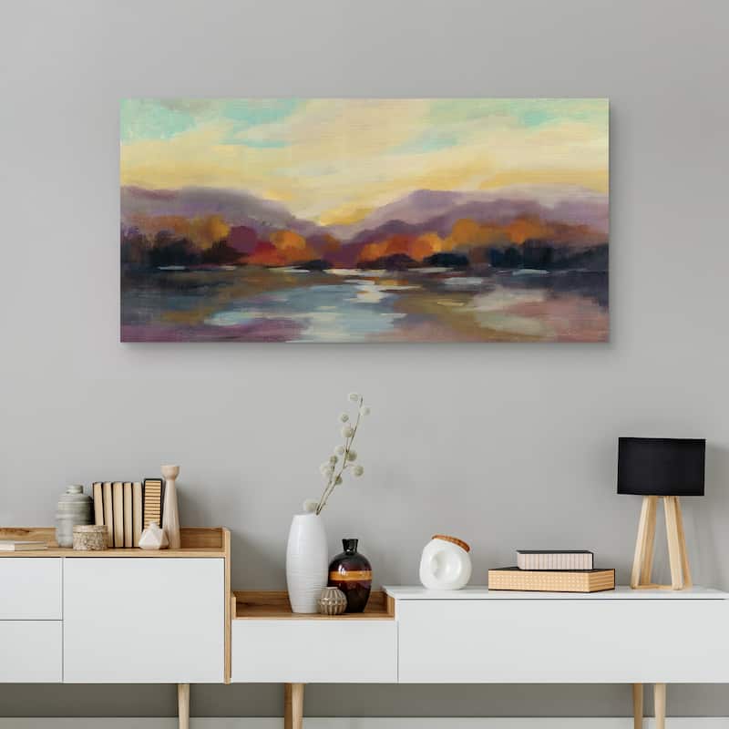 Fall Sunset by Silvia Vassileva Canvas Art Print