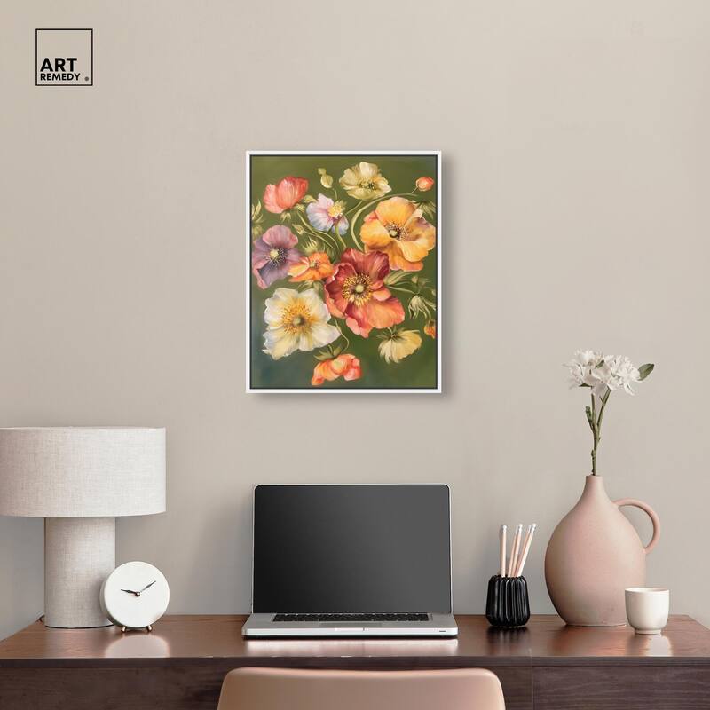 Twilight Tulips I Canvas by Art Remedy