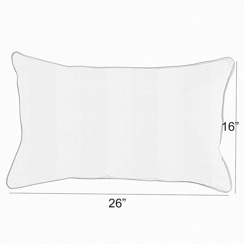Sunbrella Lido Indigo Corded Indoor/ Outdoor Pillows (Set of 2) - 16 in x 26 in