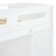 preview thumbnail 17 of 18, White Twin Size Solid Wood Loft Bed with Desk, Wardrobes, and Shelves