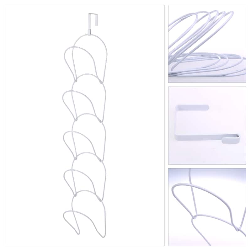 Hat Rack, 5 Pack Baseball Cap Display Storage Rack Holder Over Door Wall Mounted Hanging Hat Organizer, 6.5*5.5Inch