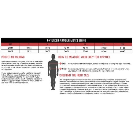 Under Armor Hoodie Size Chart