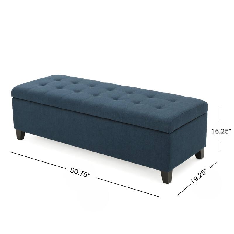 Roomfitters Modern Upholstered Storage Ottoman Bench, Lift-Top Entryway Seating