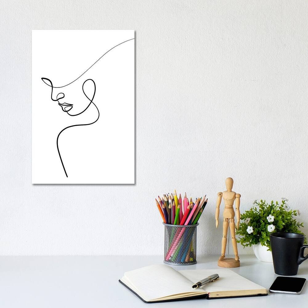 iCanvas "One Line Woman" by Dane Khy Canvas Print