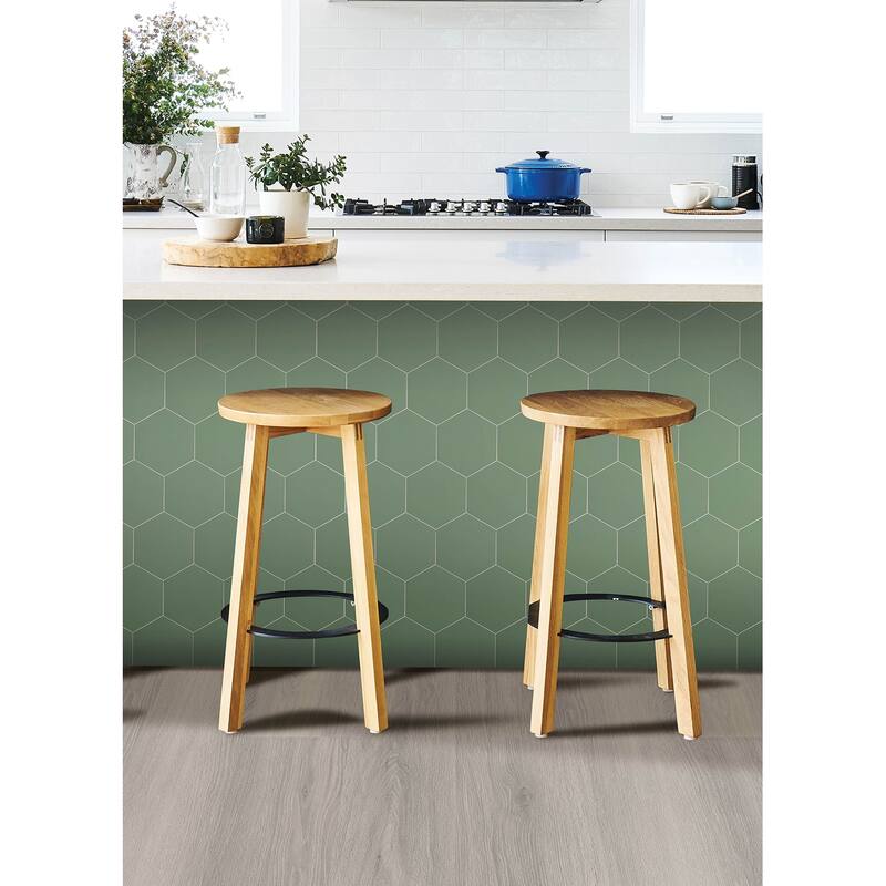 Hexagon Green Peel & Stick Luxury Wall Tiles