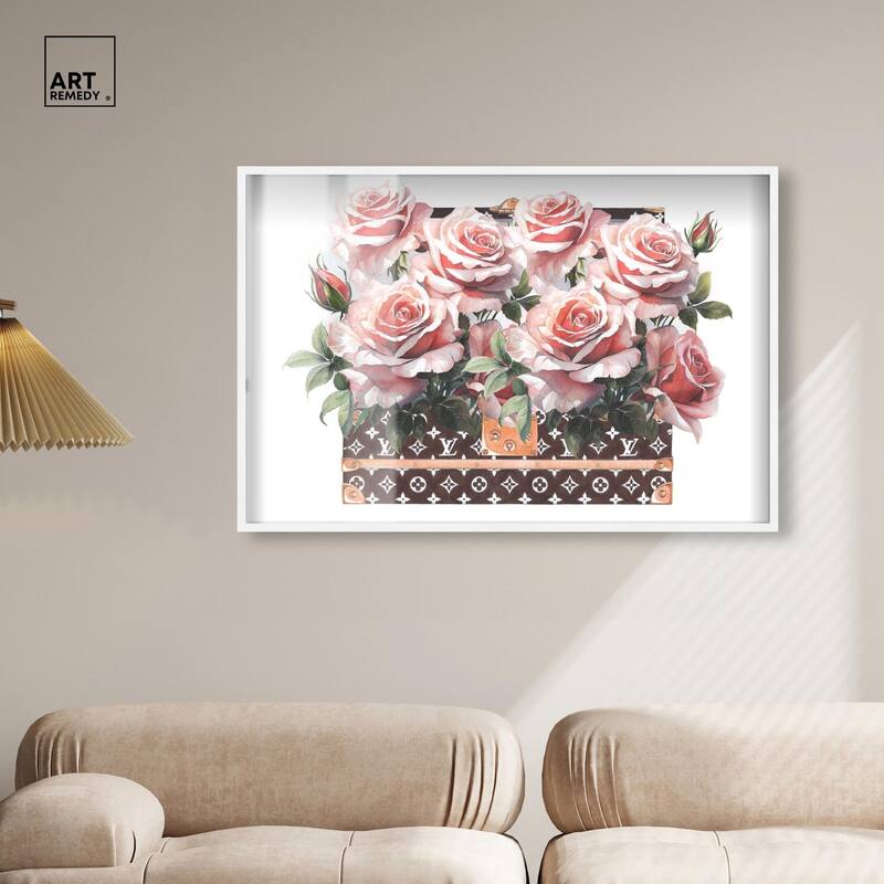 Doll Memories - Stylish Roses Shadowbox by Art Remedy