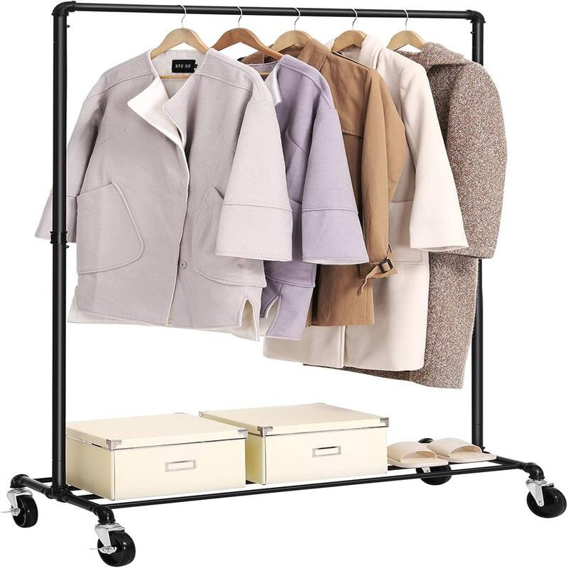 39.4 Inch Clothing Rack with Storage Shelf