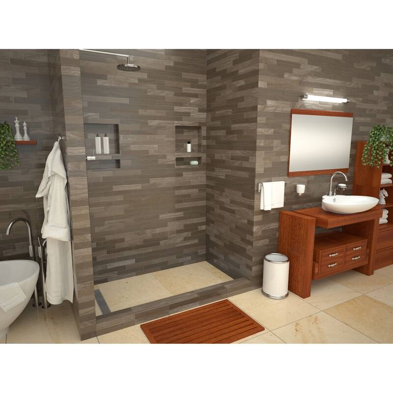Tile Redi RT3054LPVC Redi Trench 54" x 30" Rectangular Shower Base