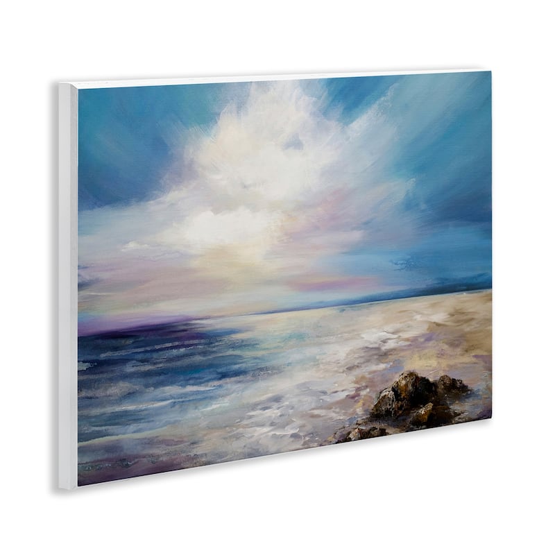 Stupell Serene Clouds over Beach Wall Plaque Art Design By Karen Hale