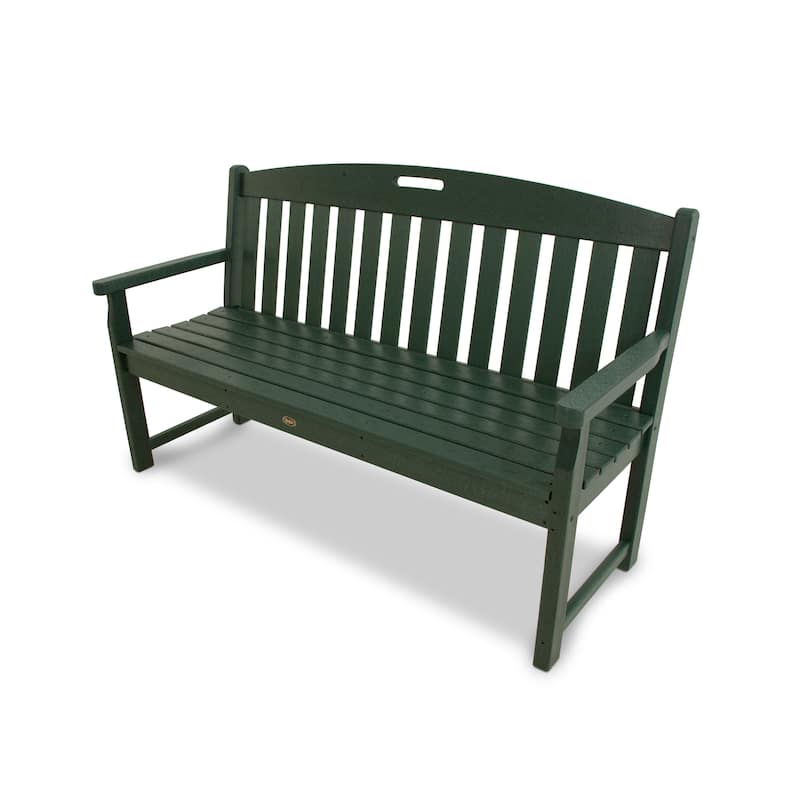 Polywood Trex Outdoor Furniture Yacht Club 60-inch Bench - Rainforest Canopy