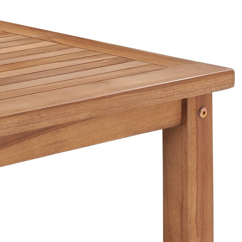 vidaXL Coffee Table 17.7"x17.7"x17.7" Solid Teak Wood