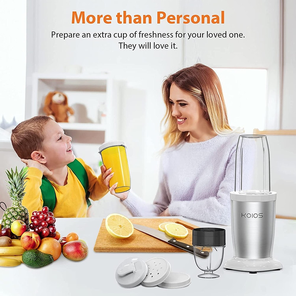 HOMM Personal Blender, 850W Kitchen Blender for Shakes and Smoothies,  2*17oz and 10oz To-Go Cups and Spout Lids, BPA Free, 6 Blades Bullet  Blenders, Portable Smoothie Blender and Coffee Grinder in One