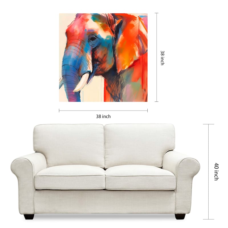 Empire Art Direct Vibrant Majesty I Printed Tempered Glass Wall Art - Multi-Color