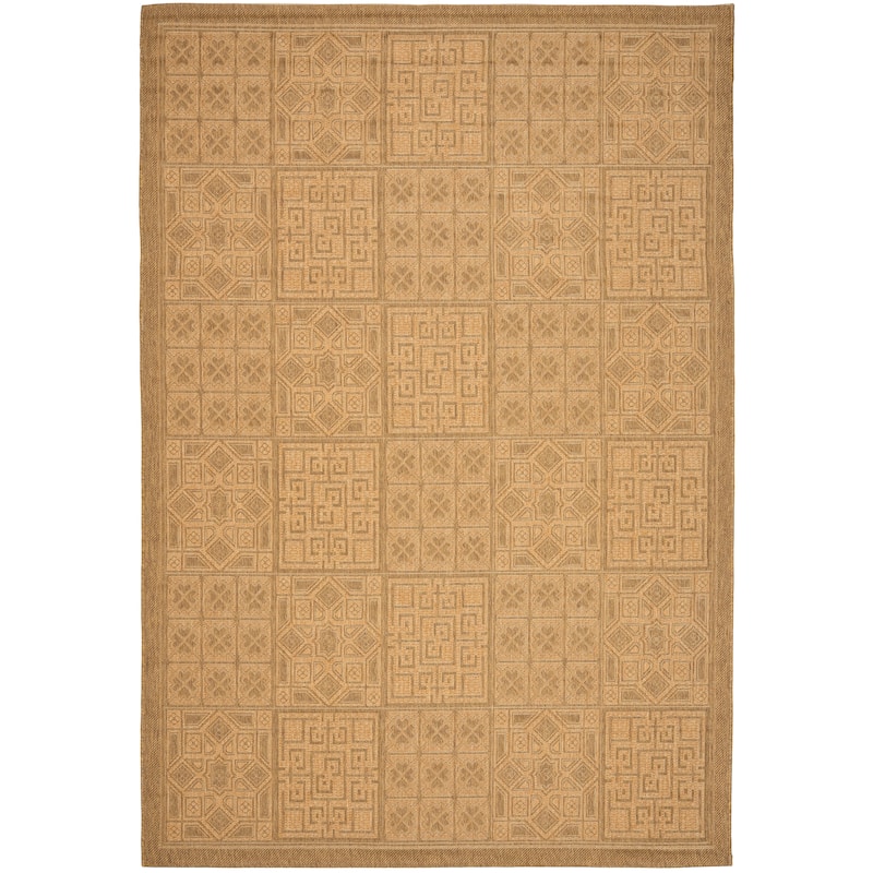 SAFAVIEH Courtyard Jacklyn Geometric Block Indoor/ Outdoor Area Rug